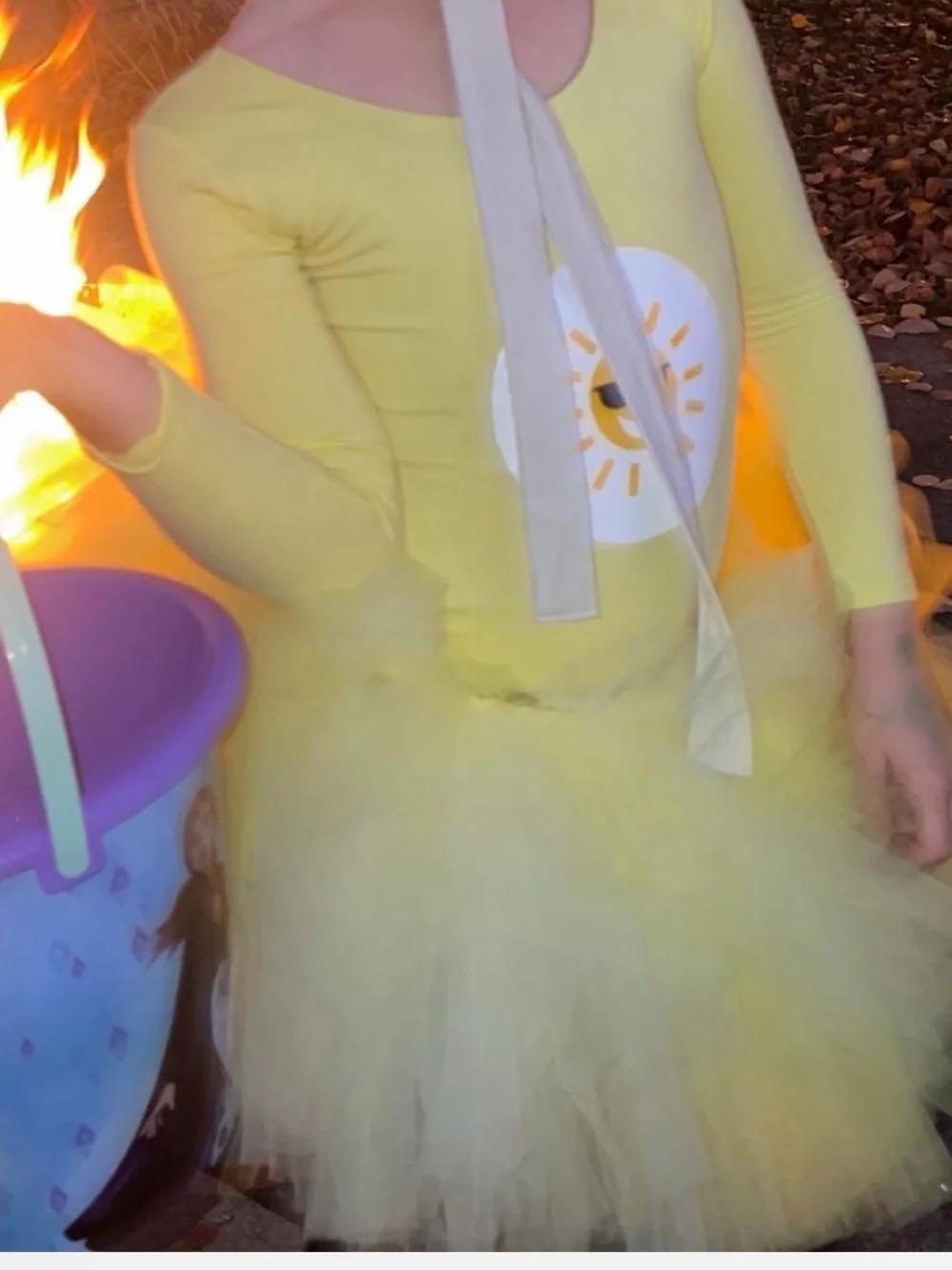 Yellow Sunny Sunshine Bear Tutu Dress Kids Costume
